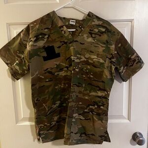 Multicam Scrub Top and Bottom